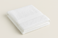 Toalla de baño lisa 100% algodón